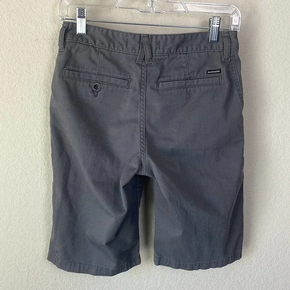 **SALE**3/$15! Quicksilver flat front gray shorts men’s 27 - Picture 5 of 13